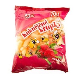 KUKUŘIČNÉ KŘUPKY JAHODOVÉ 90G